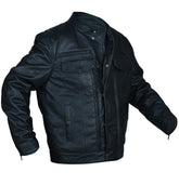 Pelle Pelle Black Biker Jacket -Modern Utility Motorcycle Jacket